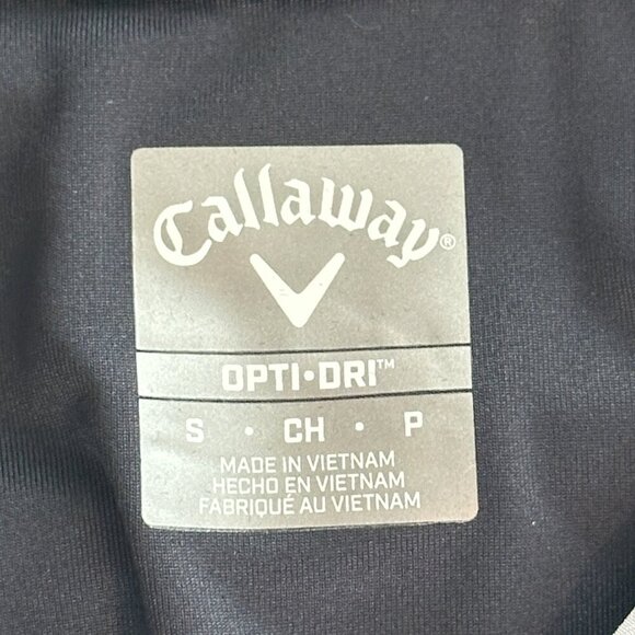New Callaway Performance Polo Golf Shirt Men Size S Black Opti Dri Short Sleeve - Picture 4 of 11